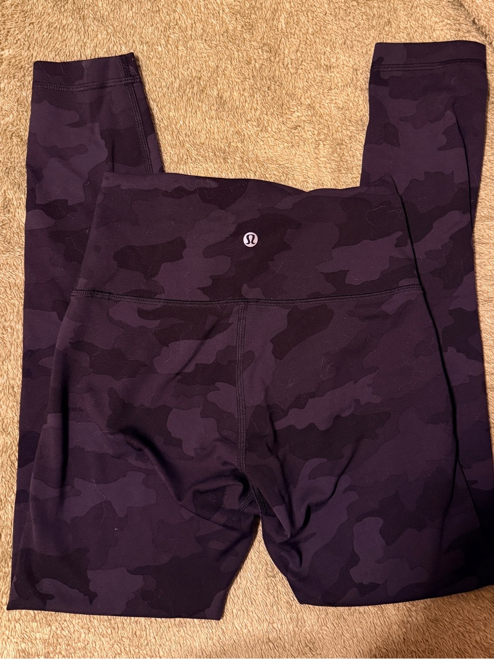 Lulu-lemon black camo leggings size 2